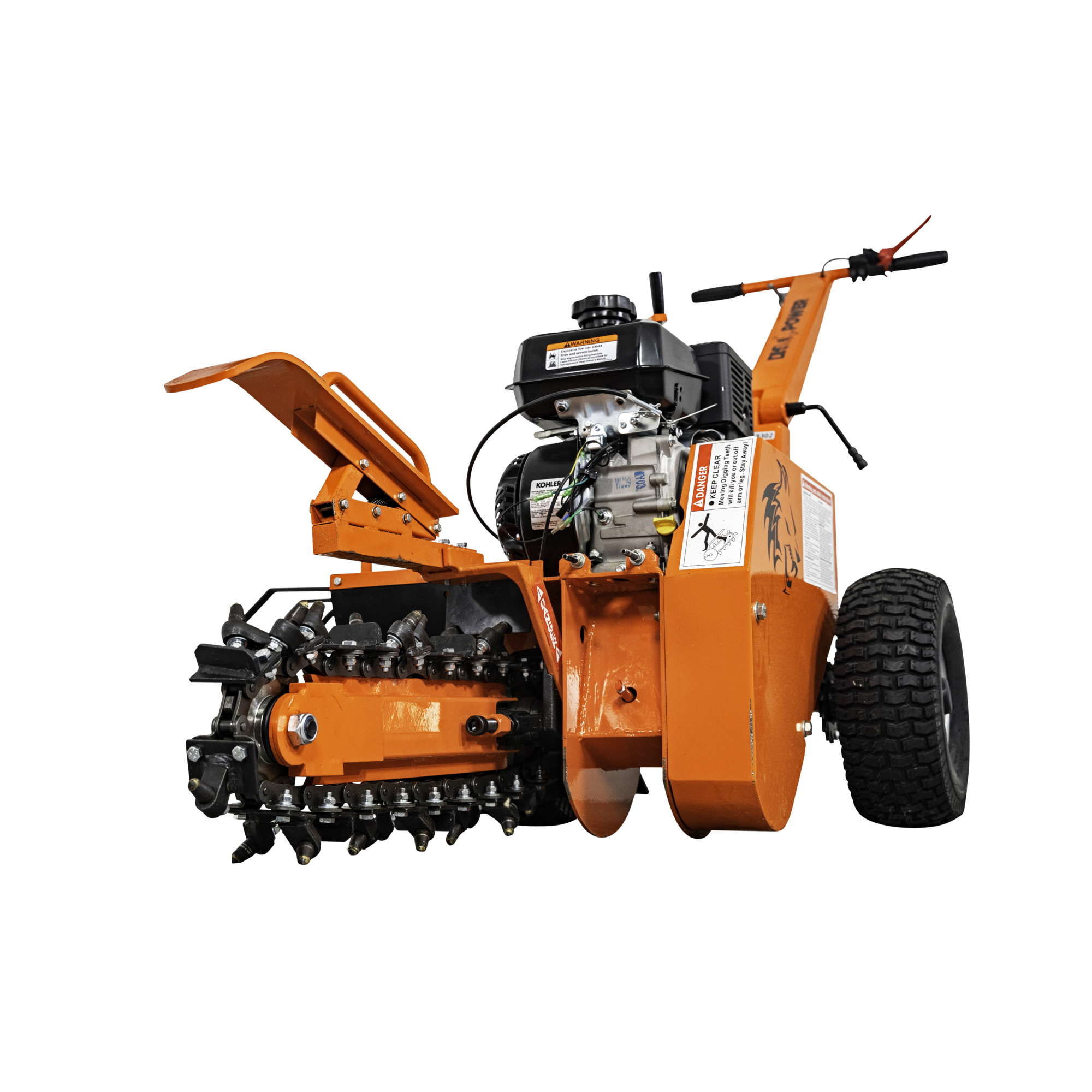 DK2 Power DK2 Power, 18in. Kohler CH270 7HP Trencher, Horsepower 7 HP, Engine Displacement 208 cc, Model# OPT118